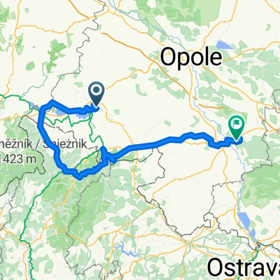 Opolskie, Góry Opawskie, Czechy