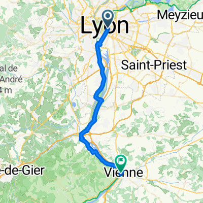 10- Lyon &gt; St Romain en Gal (Vienne)