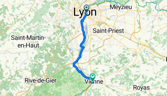 10- Lyon &gt; St Romain en Gal (Vienne)