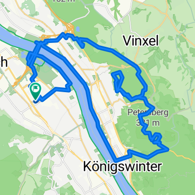 Lange Radrunde durch Bonn