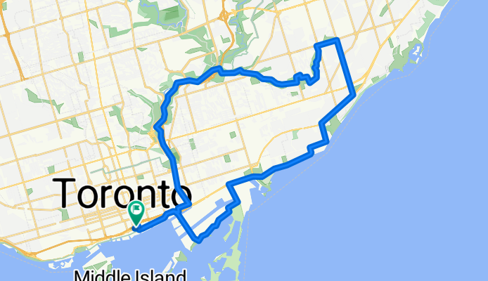 Lengthy bike tour through Toronto