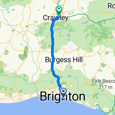 Lengthy bike tour through Crawley