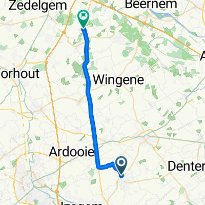 bike tour from Meulebeke to Oostkamp