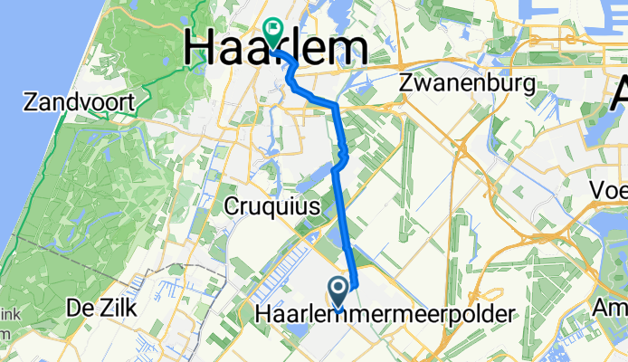 Hoofddorp to Haarlem