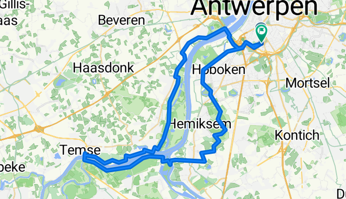 Schelderoute - Linker en rechteroever