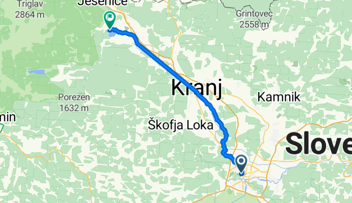 Long bike tour through Bled