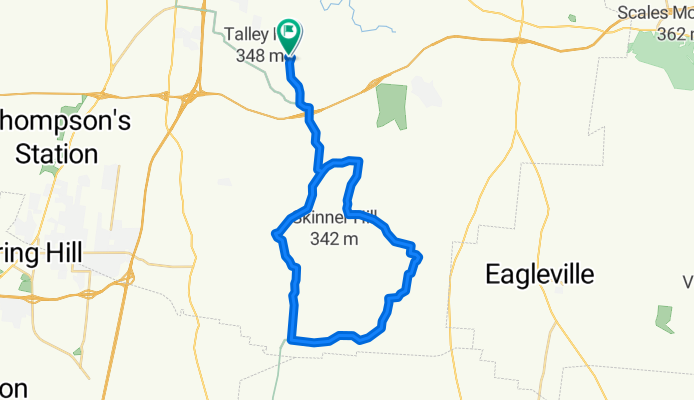 Tania's house route