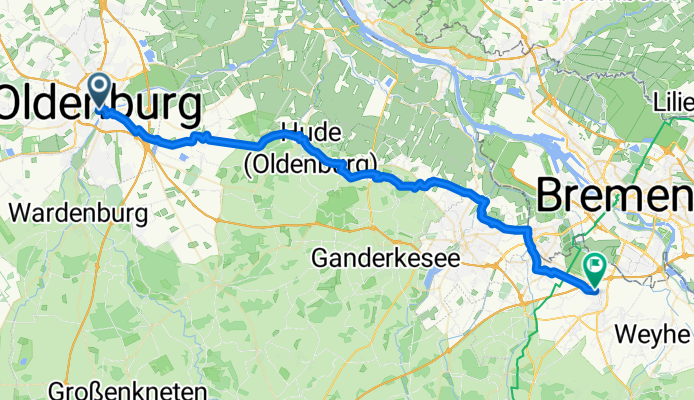 Von Oldenburg nach Stuhr-Brinkum