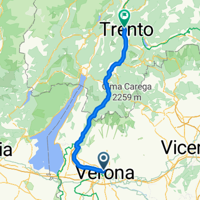 Verona nach Trento