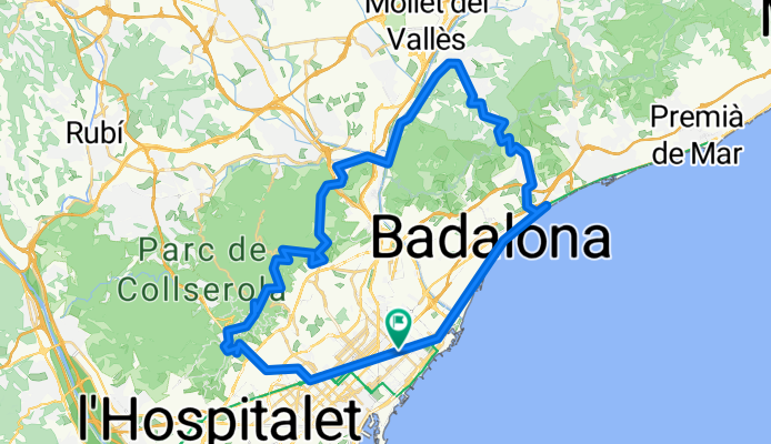 20170914 CASA-BADALONA-TIANA-SANT FOST-CEMENTIRI-TIBIDABO-CASA