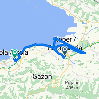 Brief ride through Izola / Isola