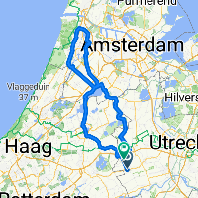 op en neer naar Santpoort