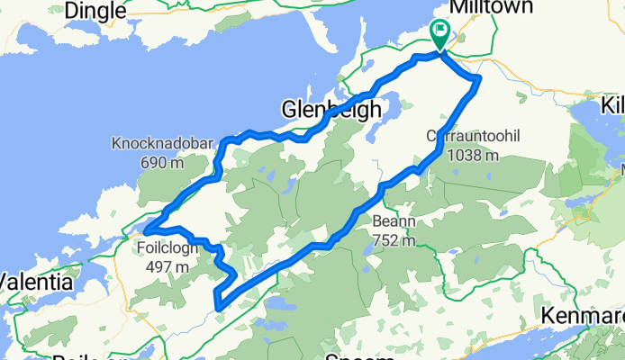 Killorglin-Glencar-Cahciveen-Glenbeigh-Killorglin