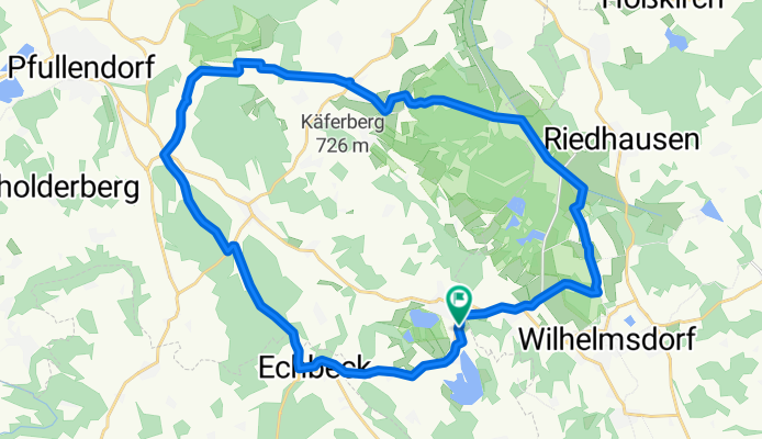 Lange Ausfahrt von Illmensee über Burgweiler