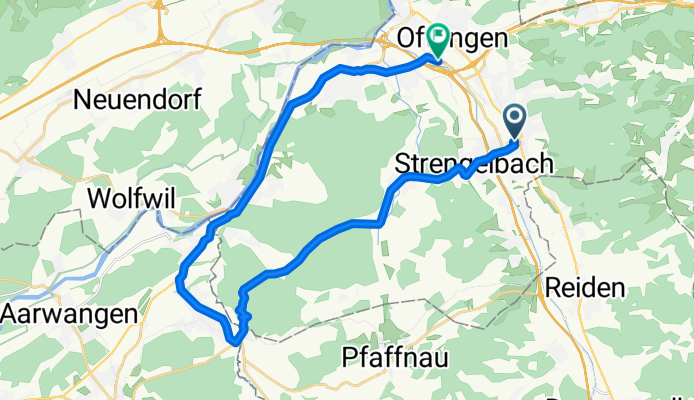 Zofingen-Strengelbach-Vordemwald-St.Urban-Roggwil-Wynau-Murgenthal-Rothrist-Oftringen-Zofingen