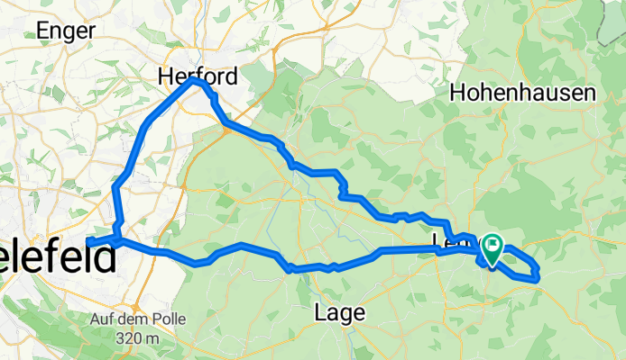 Rennrad nach Bielefeld und Herford sowie durch Bad Salzuflen