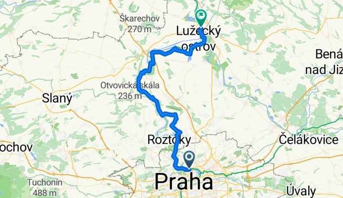 EuroVelo7 - From Prague Holešovice to Mělník