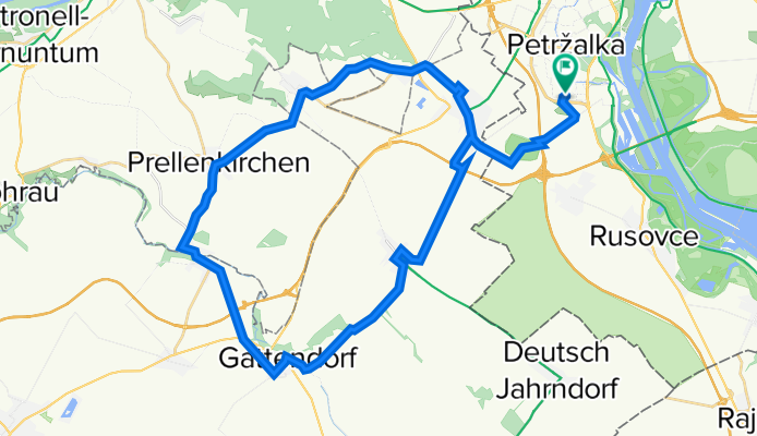 Bratislava - Kittsee - Berg - Edelstal - Prellenkirchen - Potzneusiedl - Gattendorf - Pama - Kittsee - Bratislava