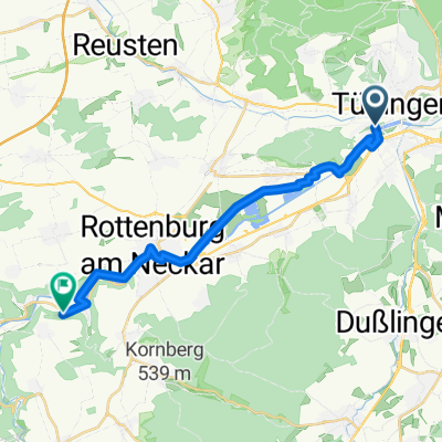 Am Neckar nach Rottenburg