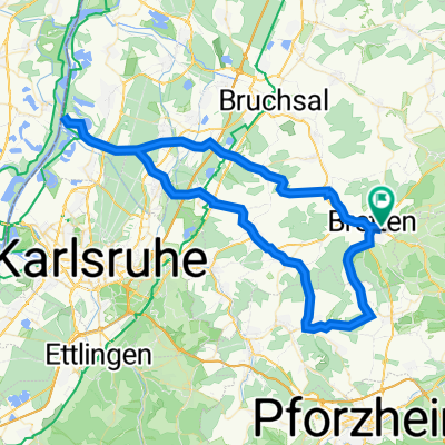 Von Bretten zur Rheinfähre 2020 - 75 km Permanente des Rad-Sport-Club Bretten e.V.