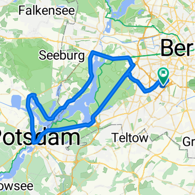 Friedenau - Wannsee - Potsdam - Sacrow - Spandau - zurück