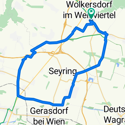 Obersdorf - Stammersdorf - Kapellerfeld - Pillichsdorf - Obersdorf