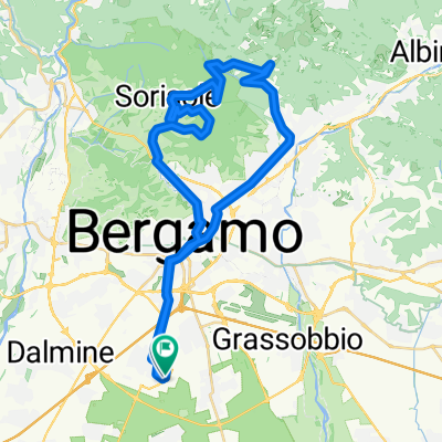vtt bergame 45 km
