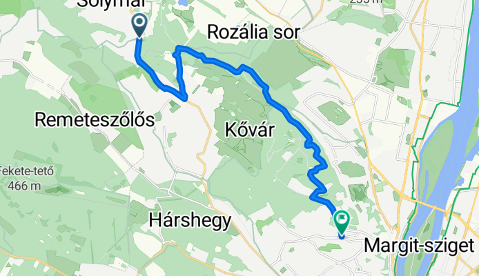ride through Budapest