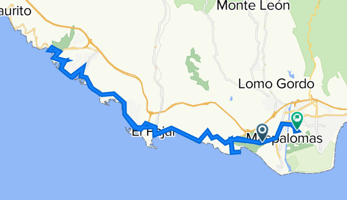 Lengthy bike tour through San Bartolomé de Tirajana