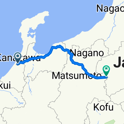 金澤駅往輕井澤駅