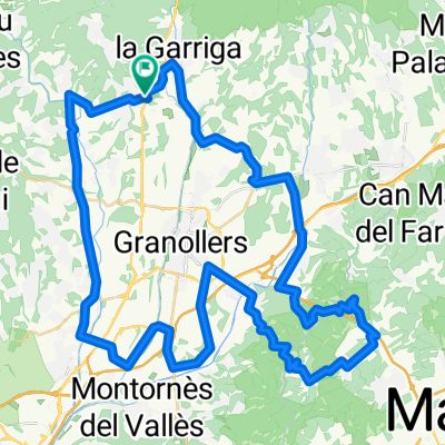 Ametlla,circuit,la roca,orrius,parpers,marata,la garriga,ametlla.