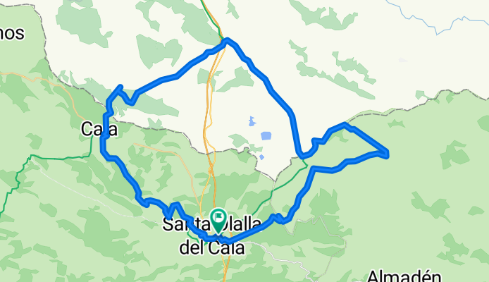 Ruta SantaOlalla-Cala-Culebrin-RealJara-SantaOlalla ZONA-ESTE BTT