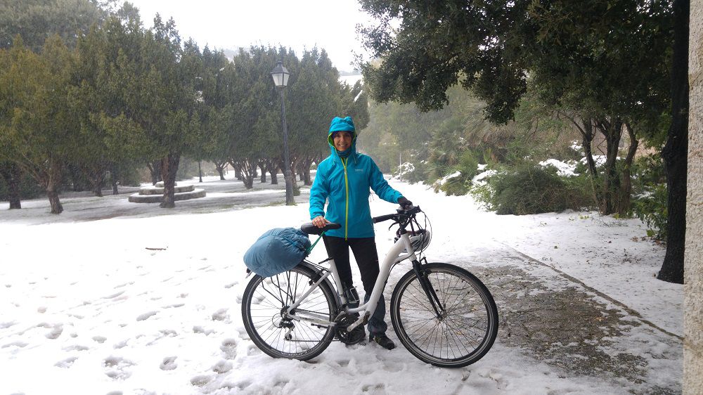 Mallorca: Caimari-Lluc-Caimari amb neu!