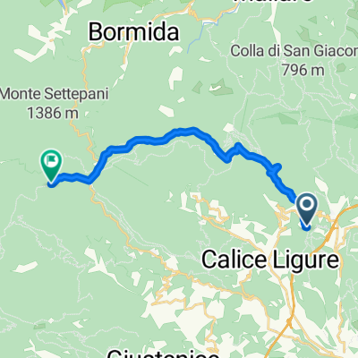 Da Calice al melogno via Pale