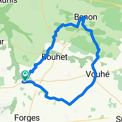 VTT  30km boucle Virson - Benon - Vouhé - Virson