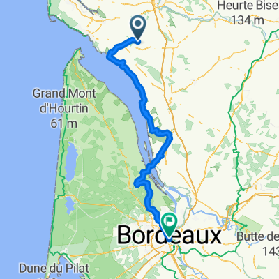 Saint andre de Lion-Bordeaux (Fluss entlang)