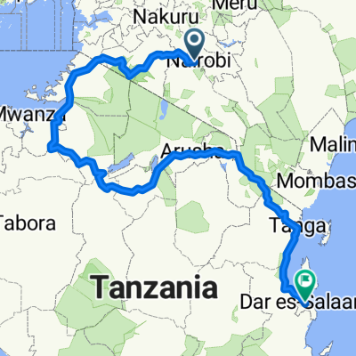 Nairobi to Dar es Salaam via Isebania