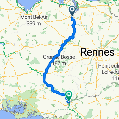 Dinan to Redon (avoiding Rennes)