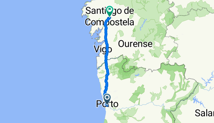 Porto to Santiago (Mountain route)