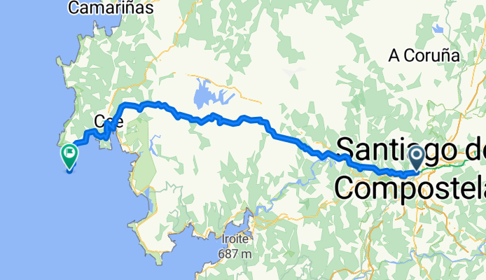 Santiago to Fisterra (short route)