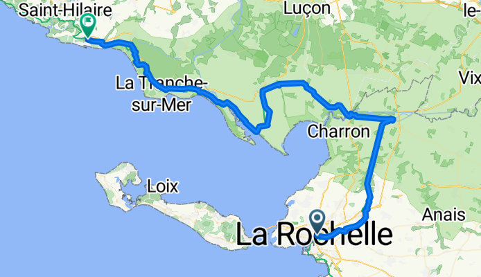 La Rochelle to Jard-sur-mer