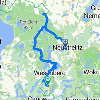 1. Etappe Neustrelitz - Havelquelle - Wesenberg