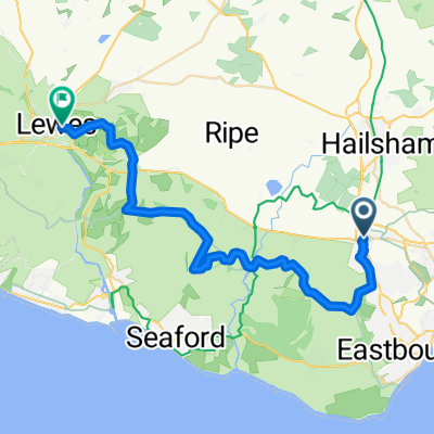Polegate to Lewes off road32km 690m