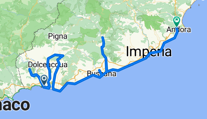 Ventimiglia - Apricale - sanlorenzo