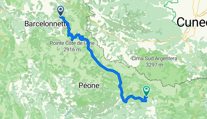 Variant Jausiers - St Martin Vesubie