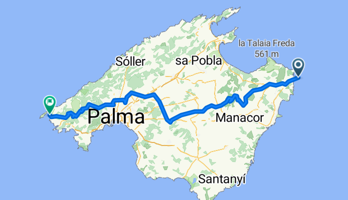 Mallorca: de llevant a ponent, far de Capdepera-Sant Elm