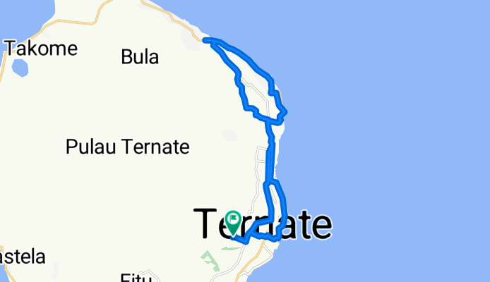 rute ternate utara