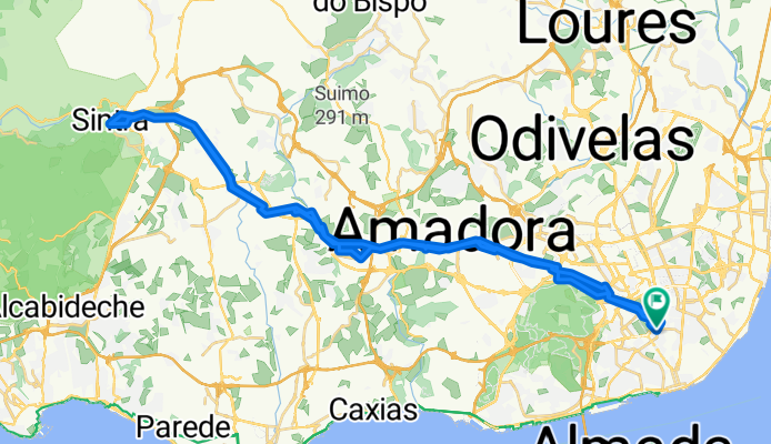 2 June: ibis Styles Lisboa Embaixador to and from Sintra