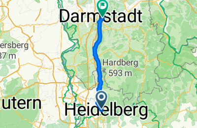 Route in der Bikemap App öffnen
