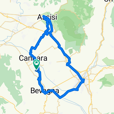 Cantalupo  - Foligno  - Spello- Assisi-Cantalupo 